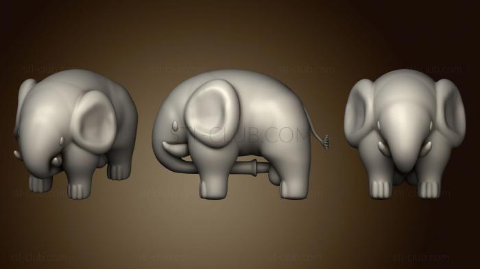 3D мадэль Слон (STL)